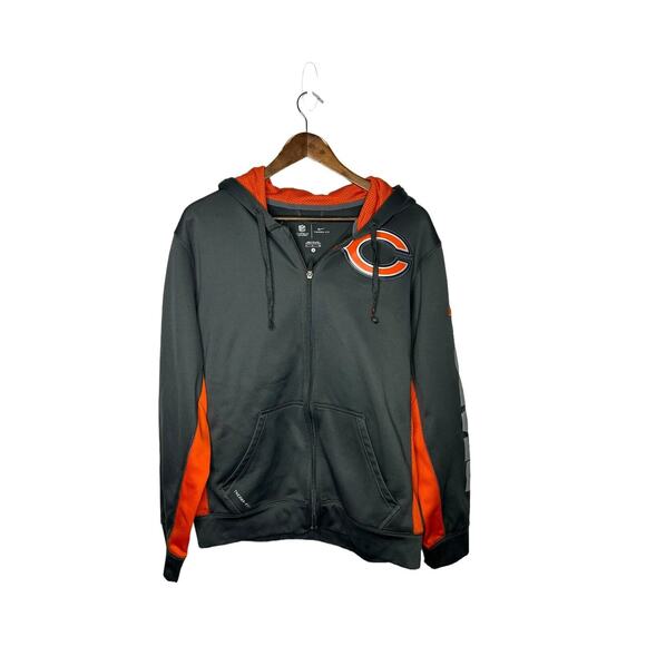 Nike Chicago Bears Therma Fit On field full zip hoodie jacket mens small - Picture 1 of 3